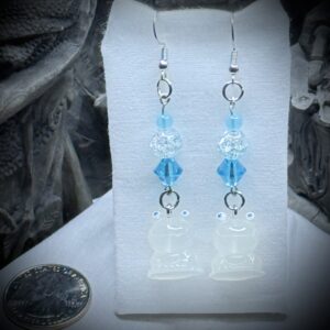 Faerie Friends - Frogs - White w/Blue