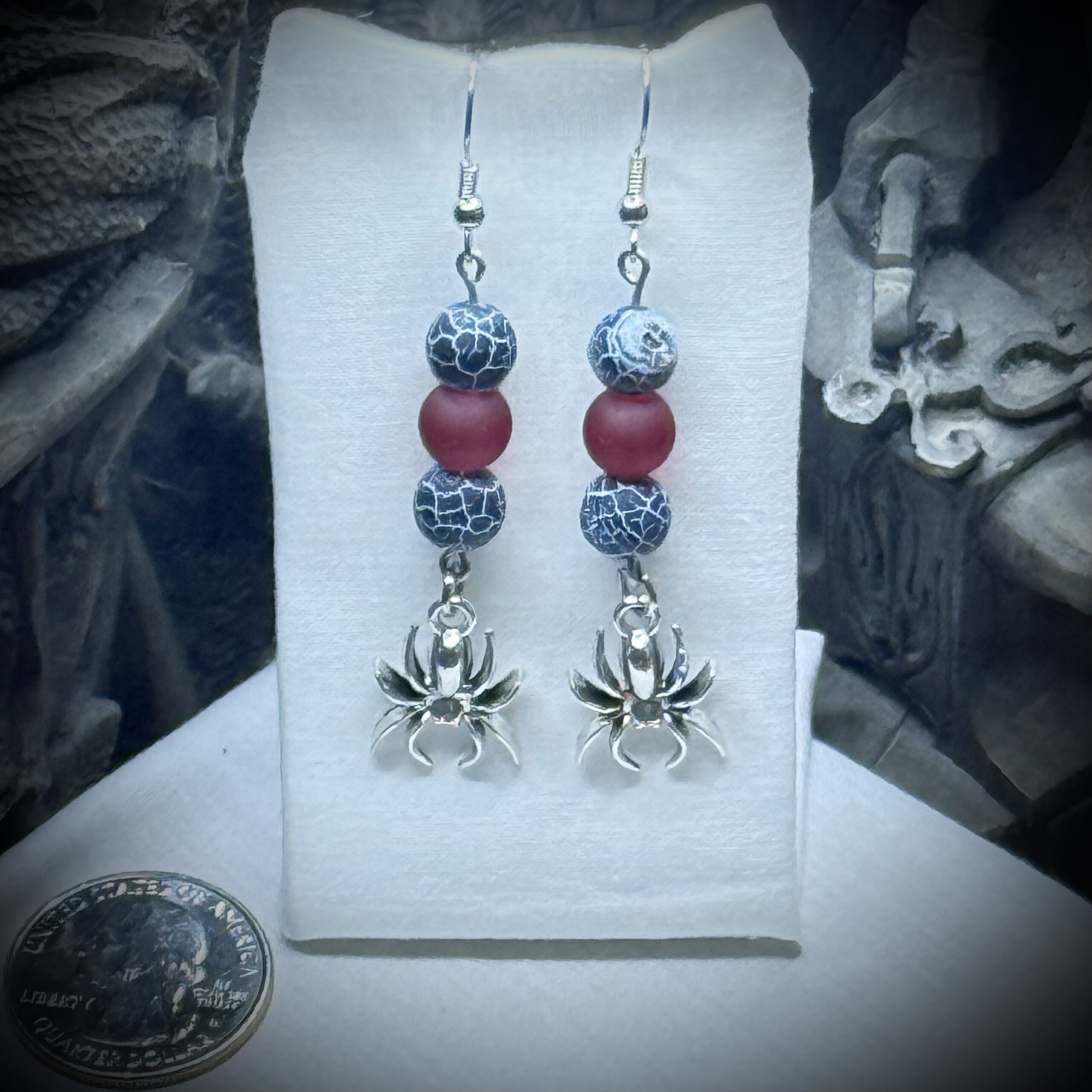 Earrings - Weavers - Widows Kiss