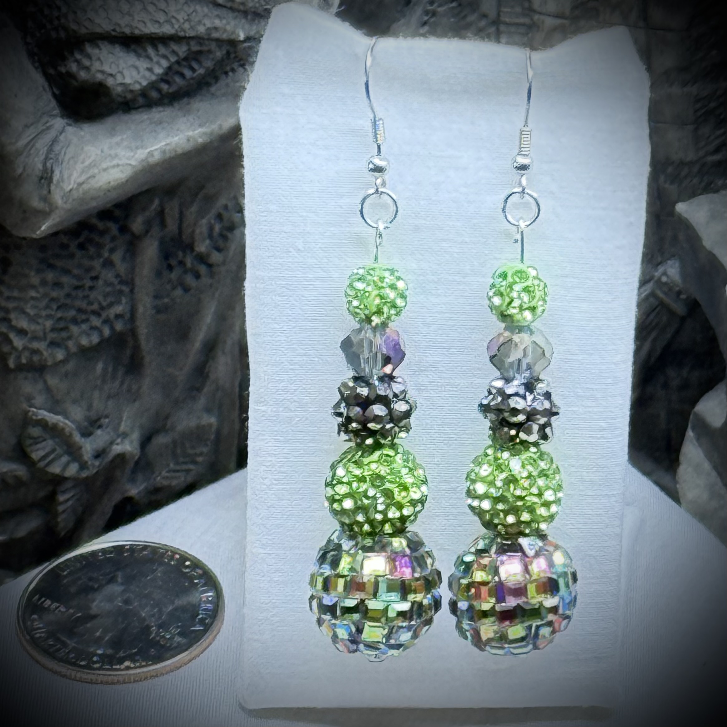 Earrings - Beaded - Verdant Dazzlers