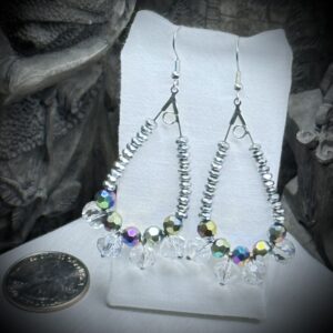 Earrings - Beaded - Hoops - Aurora Shimmer
