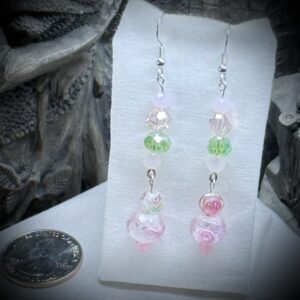 Earrings - Beaded - Enchanted Rose