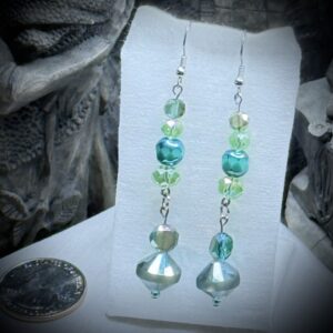 Earrings - Beaded - Jade Cascade