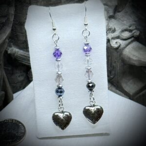 Earrings - Ace/Demi - Scale Hearts