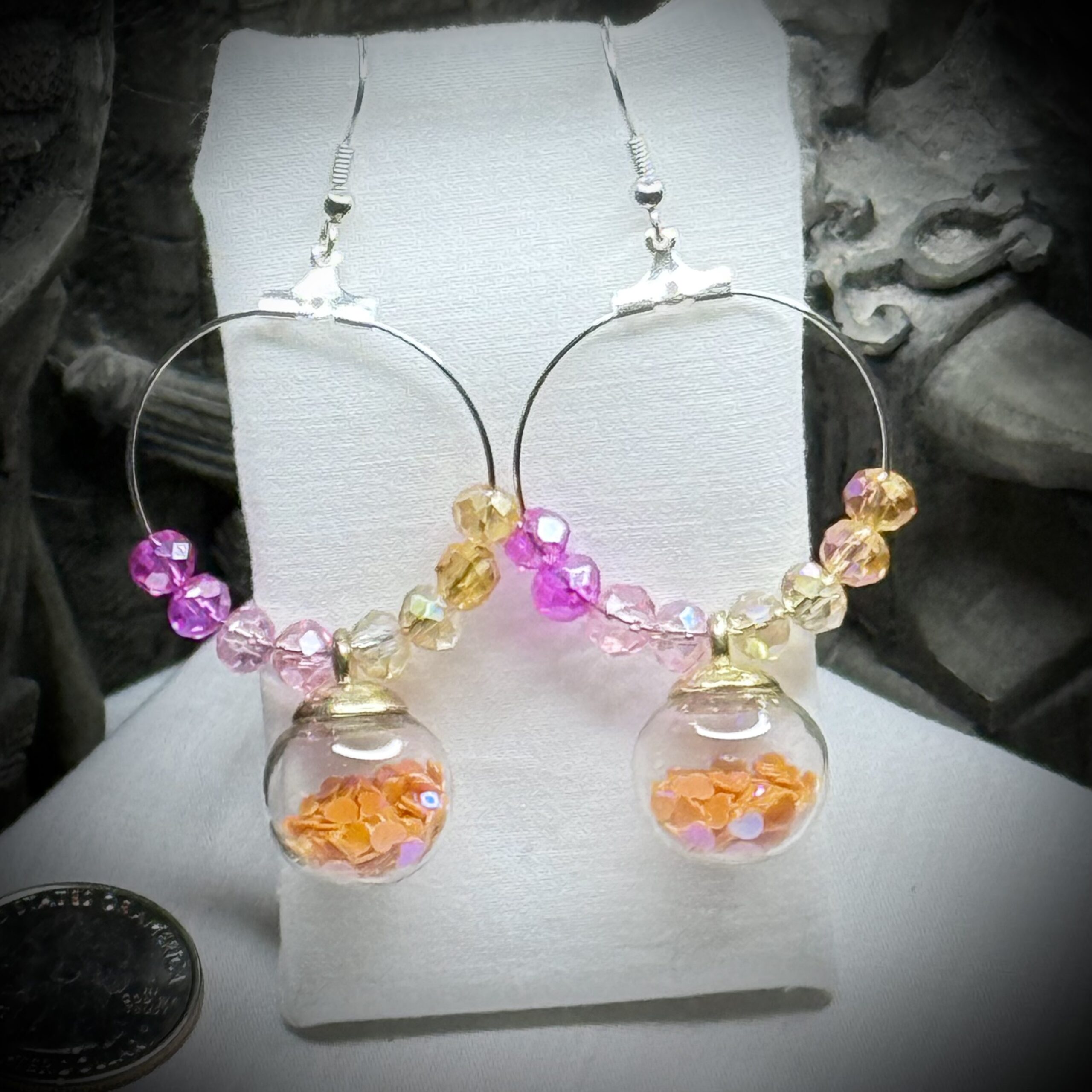 Earrings - Lesbian - Hoops - Faerie Globes