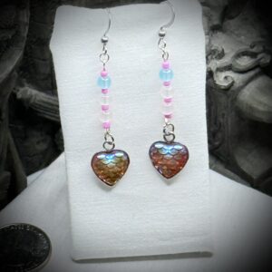 Earrings - Trans - Scale Hearts