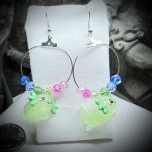 Earrings - Polysexual - Hoops - Axolotl