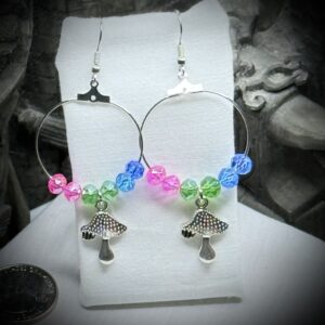 Earrings - Polysexual - Hoops - Mushies