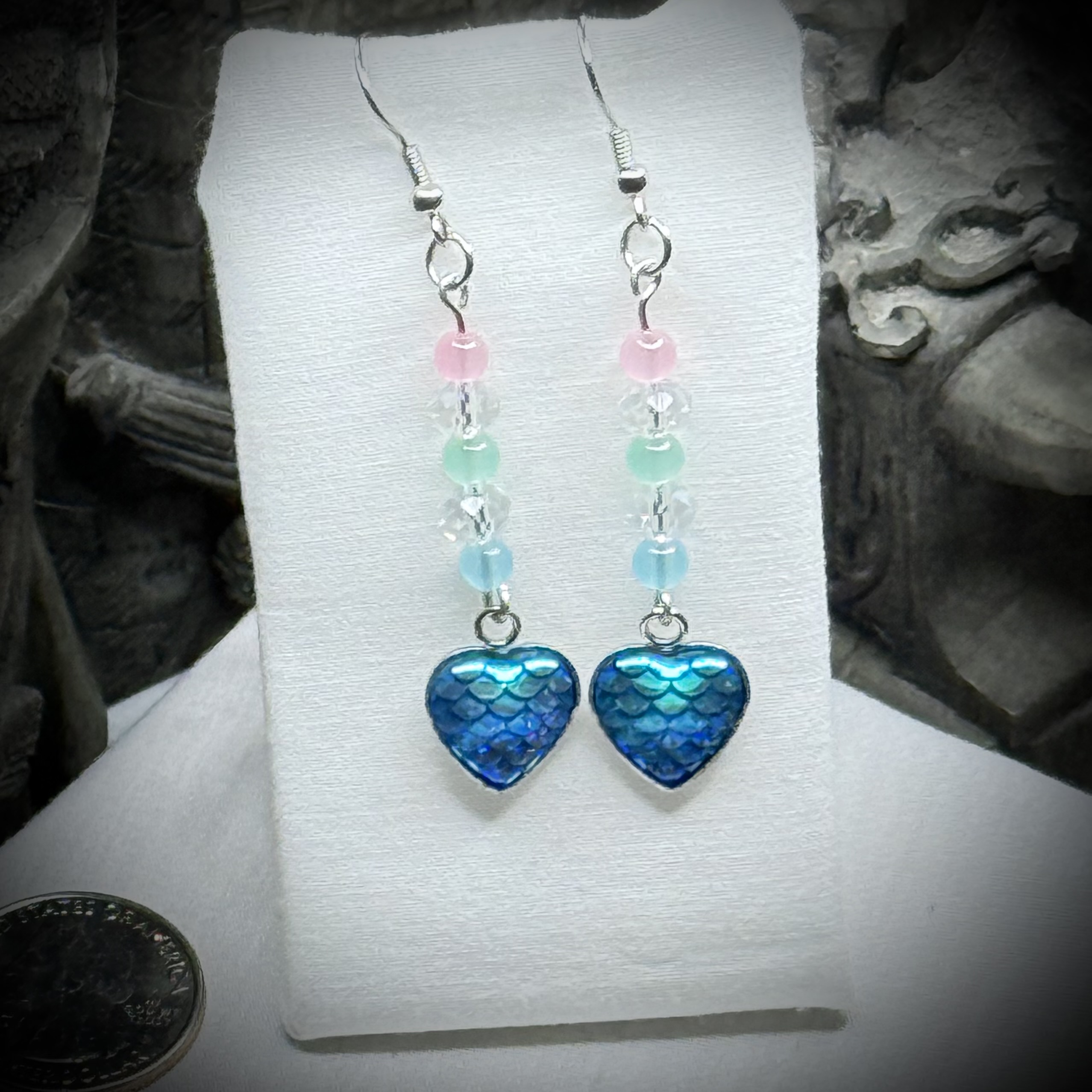 Earrings - Polysexual - Scale Hearts