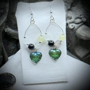 Earrings - Agender - Hoop - Scale Hearts