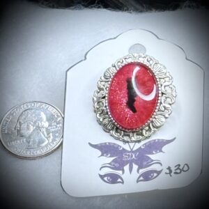 Pin Bezel Small - Rosebud Emberlight