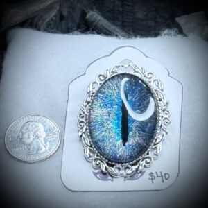 Pin Bezel Large - Teal Revenant