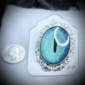 Pin Bezel Large - Cerulean Wave