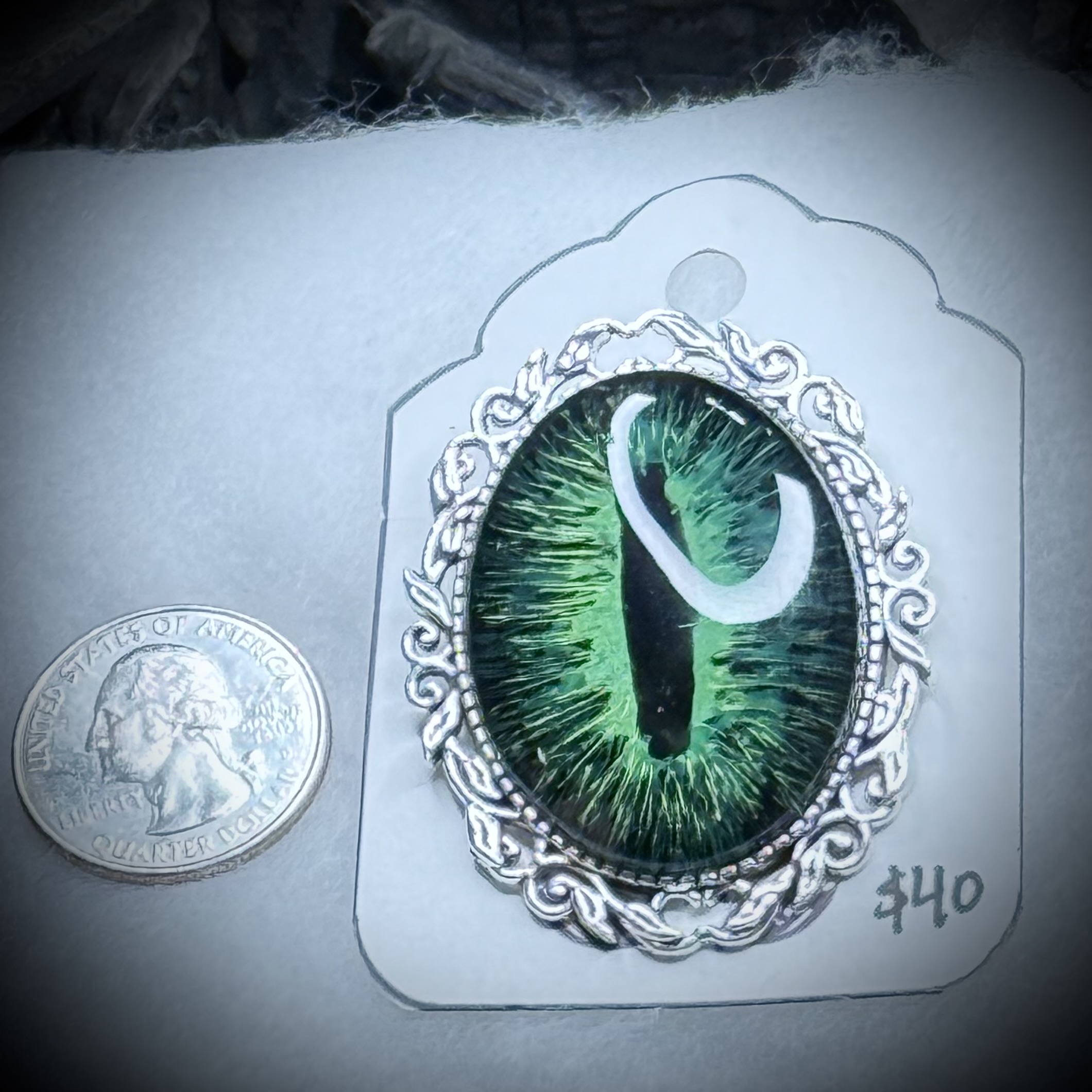 Pin Bezel Large - Deepwood Stare