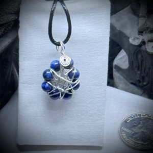 Genuine Gemstones - Pendant - Elven Star - Lapis Lazuli