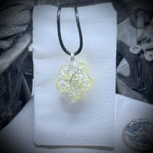 Pendant - Pentacle - Air/Yellow