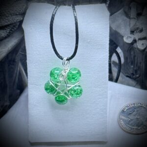 Pendant - Pentacle - Earth/Green