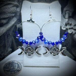 Earrings - Dark Goddess - Indigo Night