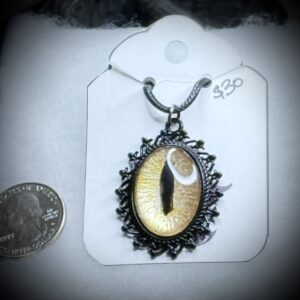 Pendant - Black Bezel - Golden Eye