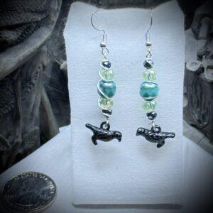 Earrings - Ebony Ravens - Verdant Whispers