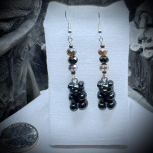 Earrings - Gothy Bears - Dark Chocolate