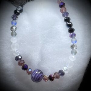 Necklace - Ace/Demi - Purple Swirl