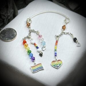 Pride Ear Cuffs - Love is Love & Flag